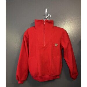 Vintage Union Bay Pullover Mens XL Red Fleece Half Zip Made in USA 90s Outdoors
